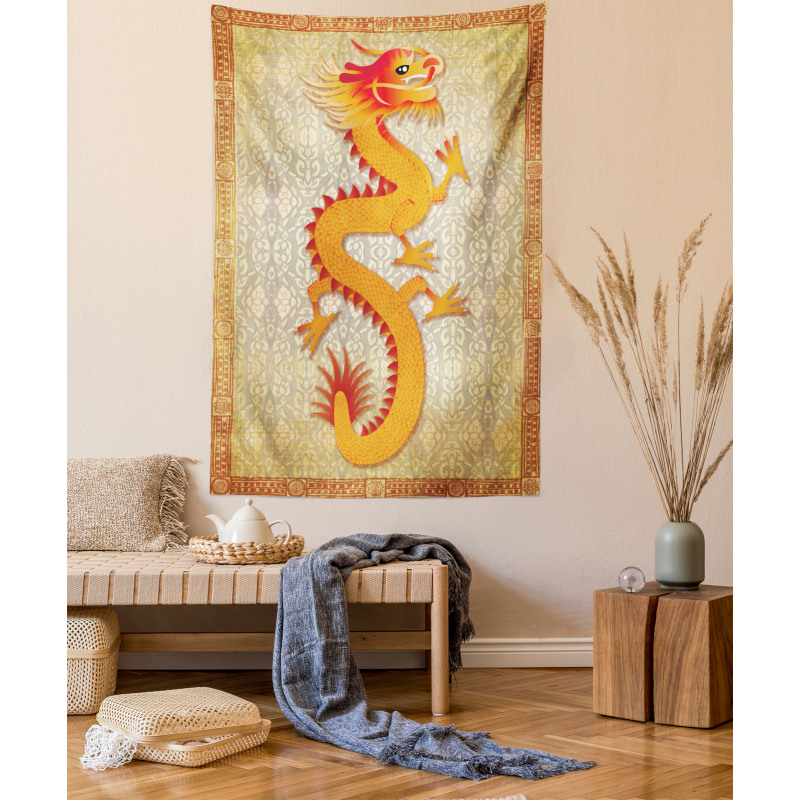 Chinese Folk Elements Tapestry