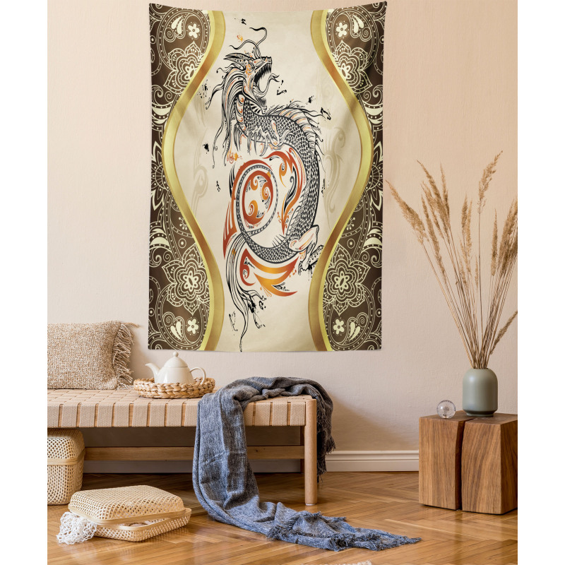 Serpent Mythological Tapestry