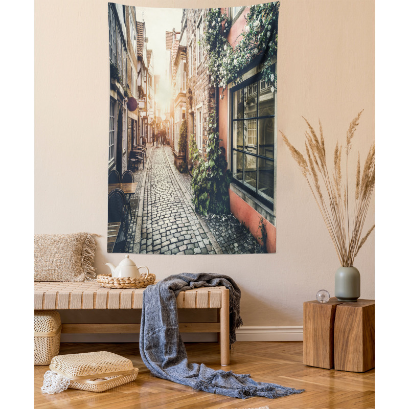 Old Town at Sunset Picture Tapestry