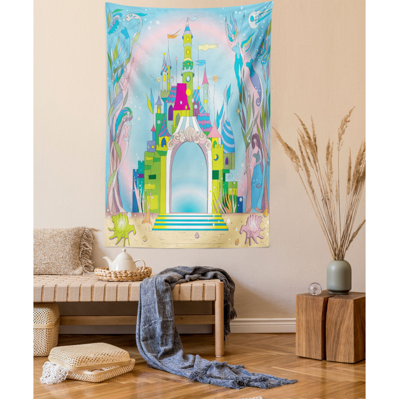 Mermaid and Fishes Tapestry