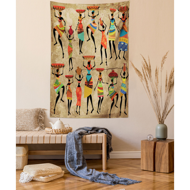 Woman Silhouettes Tapestry