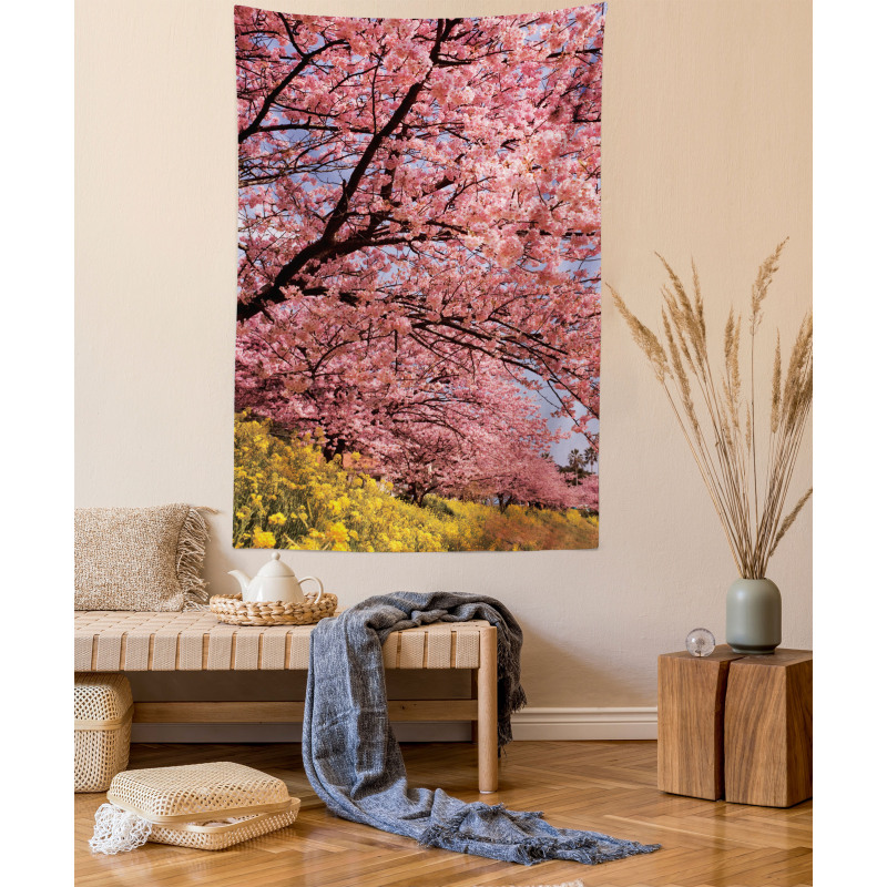Spring Sakura Japanese Tapestry