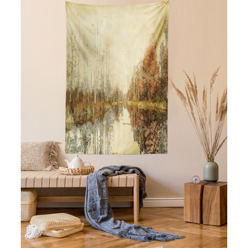 Colorful Fallen Leaves Tapestry