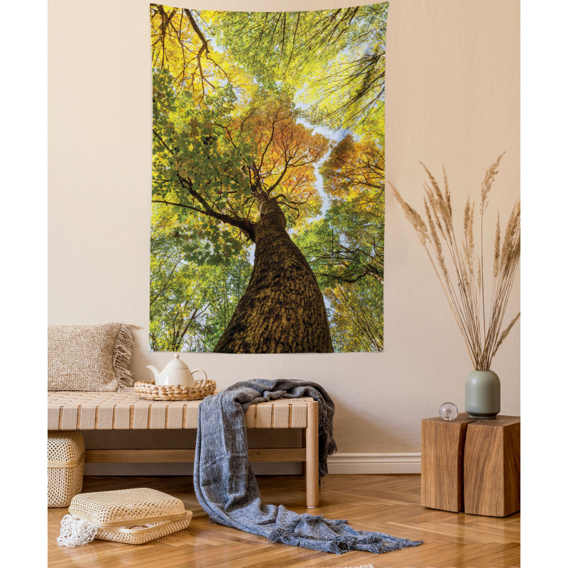 Autumn Tree of Nature Photo Tapestry