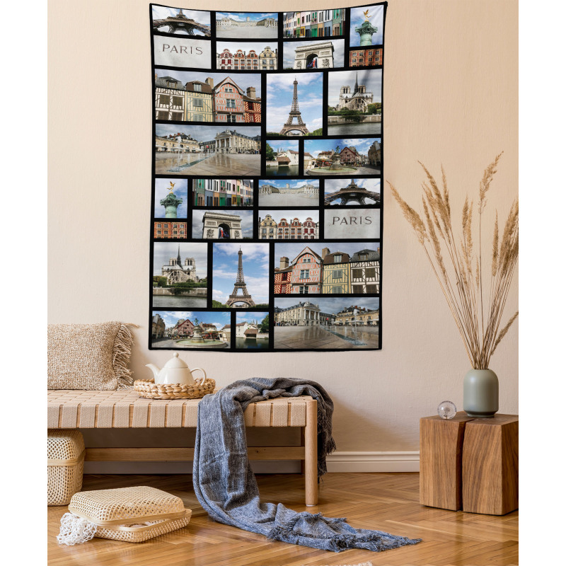 France Iconic Landmarks Photo Tapestry