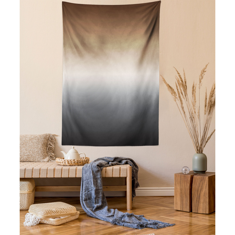 Brown and Grey Pattern Tapestry