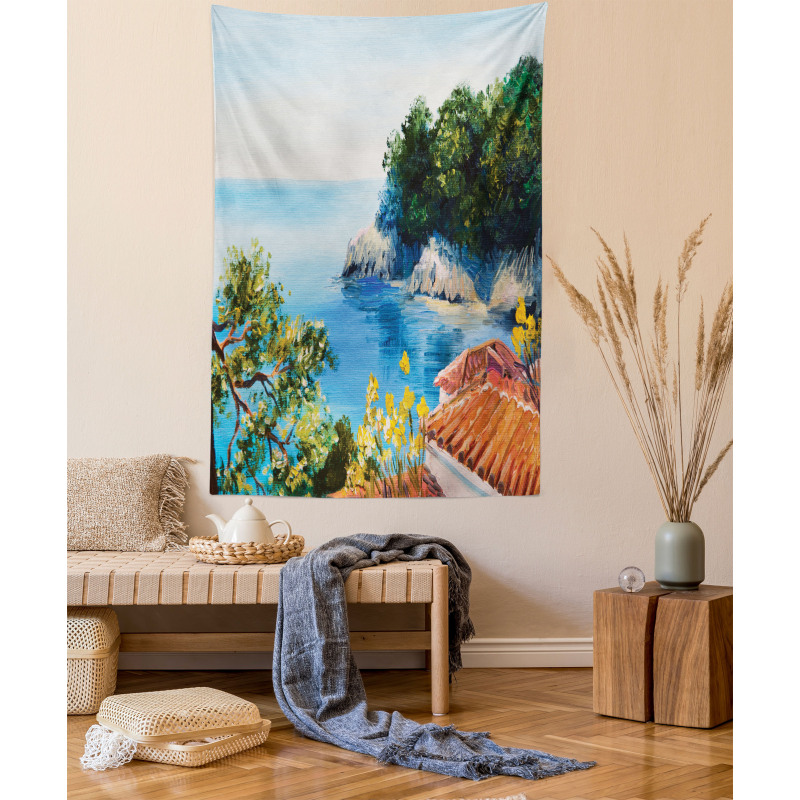 Mediterranean Scenery Tapestry