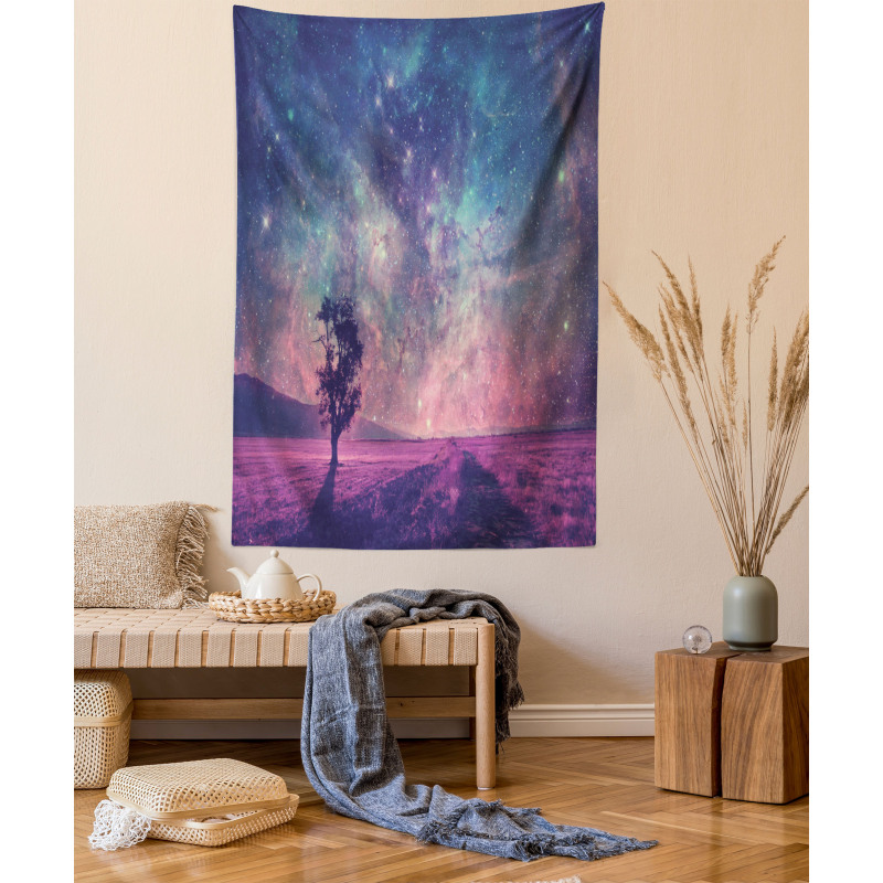 Lonely Tree View Tapestry