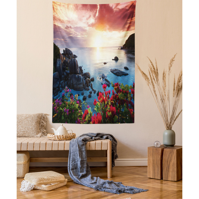 Poppy Carnations Spring Tapestry