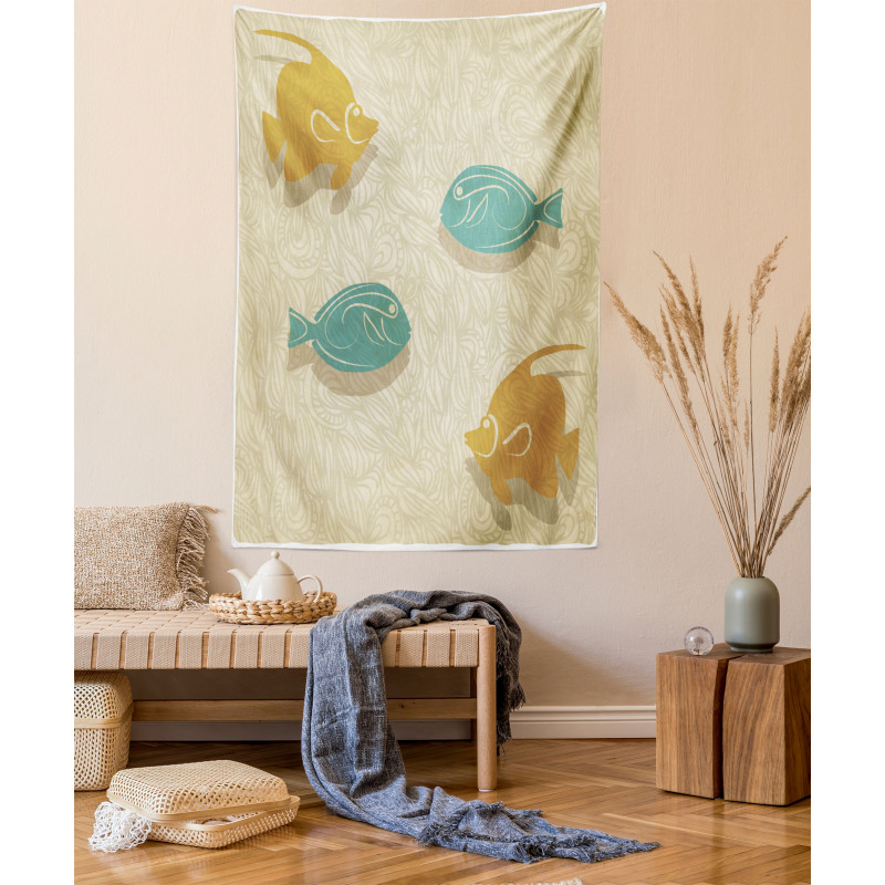 Aquarium Ocean Waves Tapestry