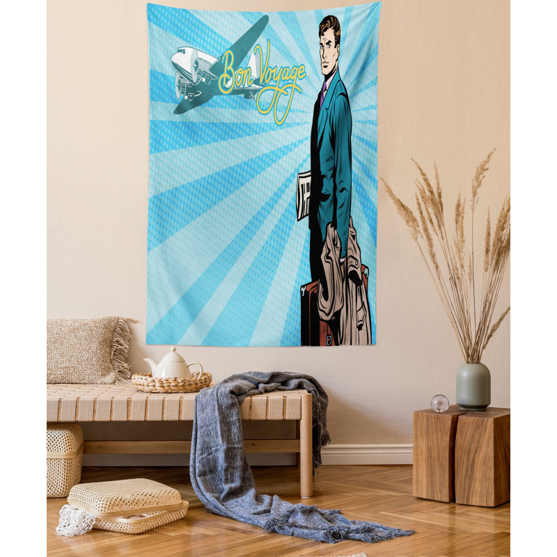 Retro Handsome Passenger Tapestry