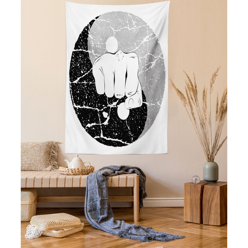 Fist in Yin Yang Tapestry