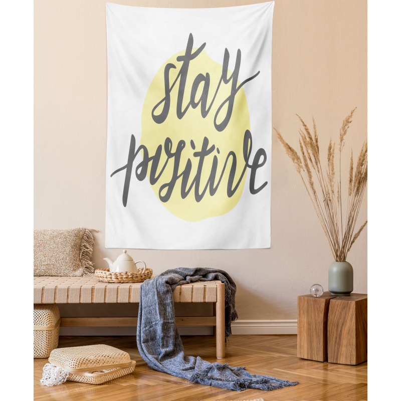 Text Pastel Round Tapestry