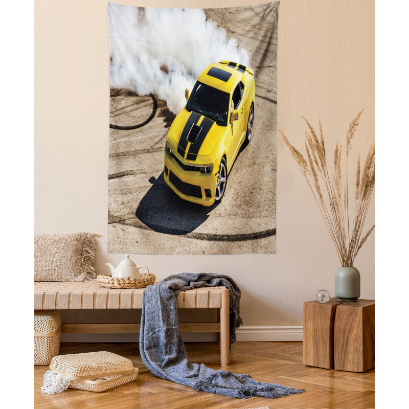 Racer Speedy Sports Car Tapestry