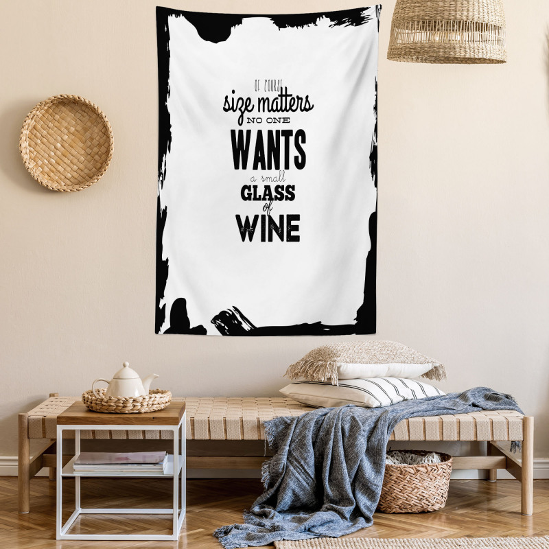 Funny Drinking Words Wine Tapestry