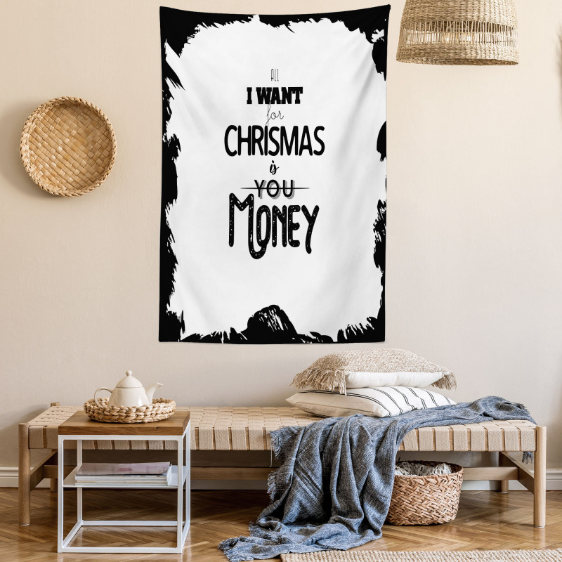 Humorous Words with Christmas Tapestry