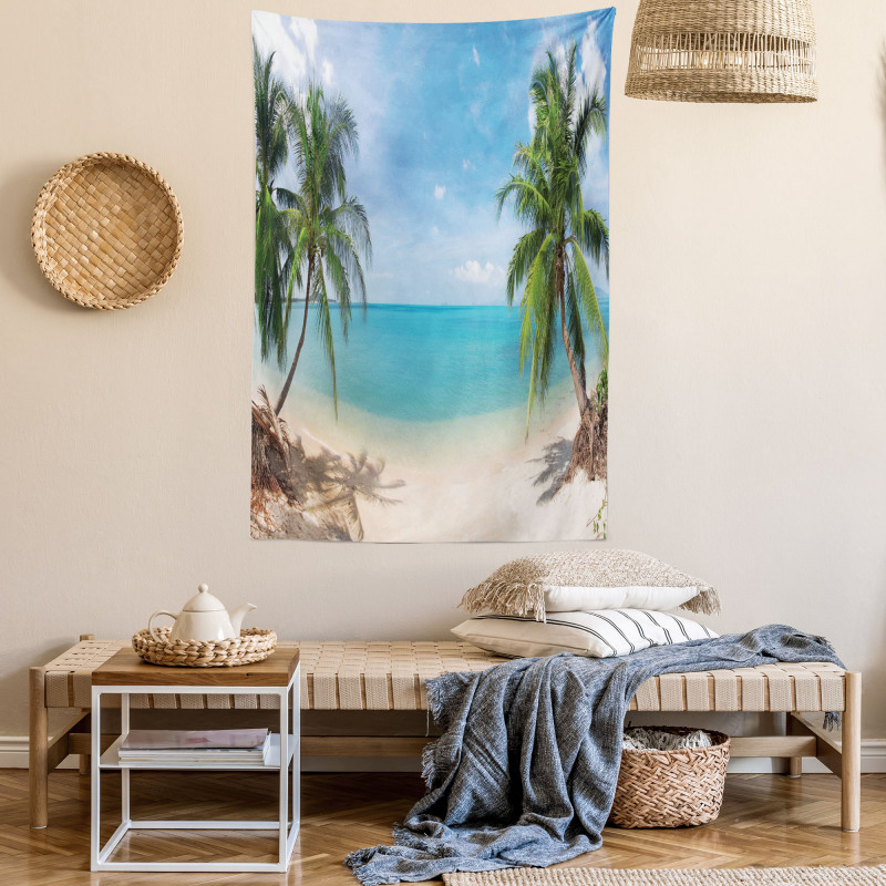 Panoramic View Beach Tapestry