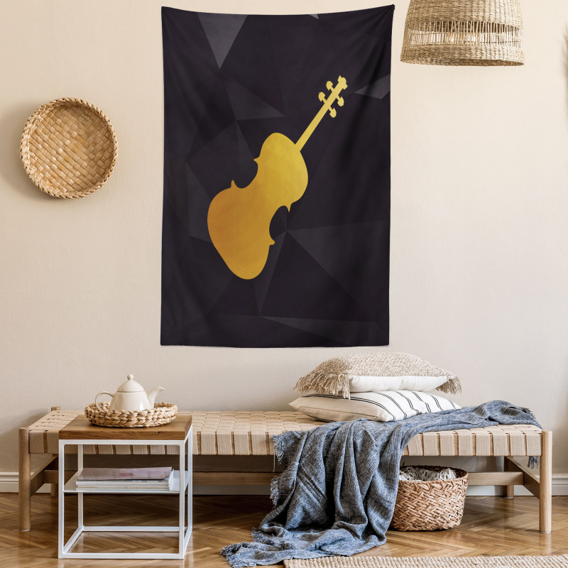 Instrument Silhouette Tapestry