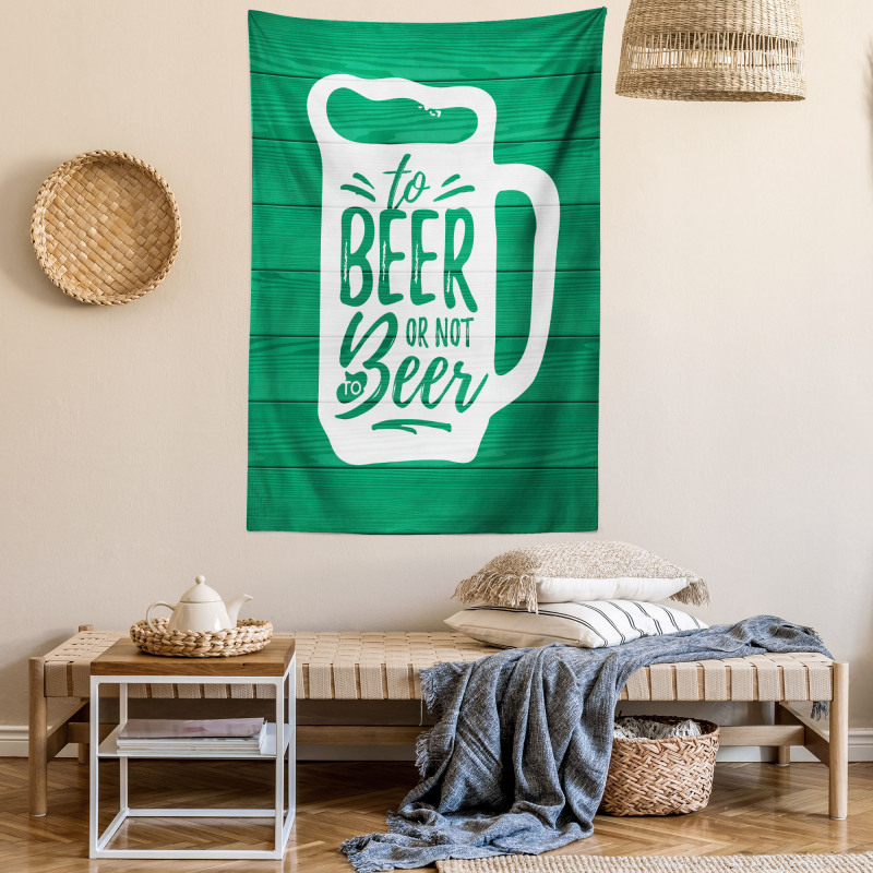 Funny Beer Drinking Words Tapestry