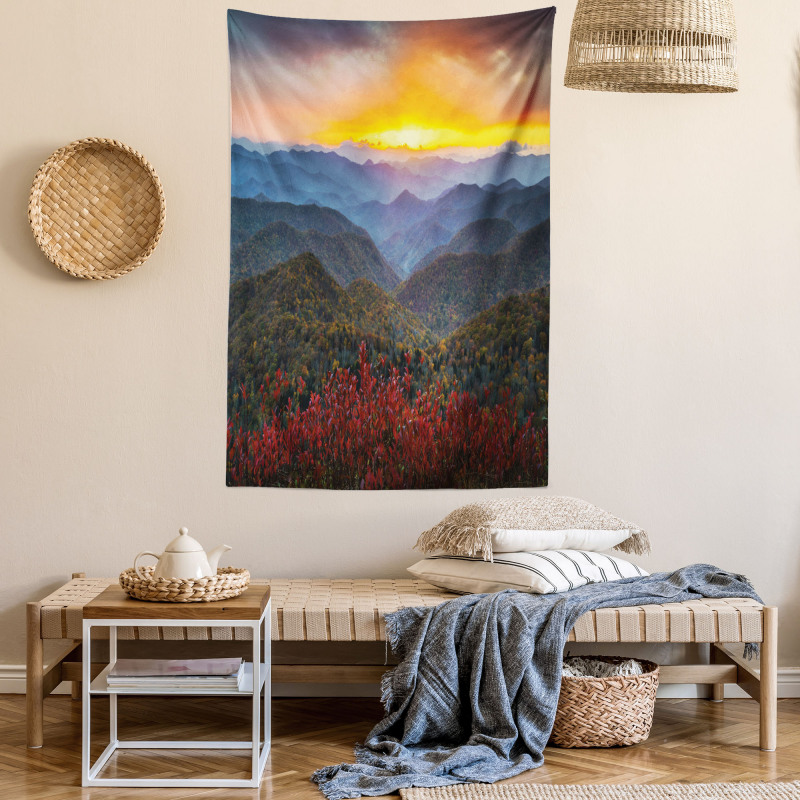 Picturesque Sunset NC Tapestry