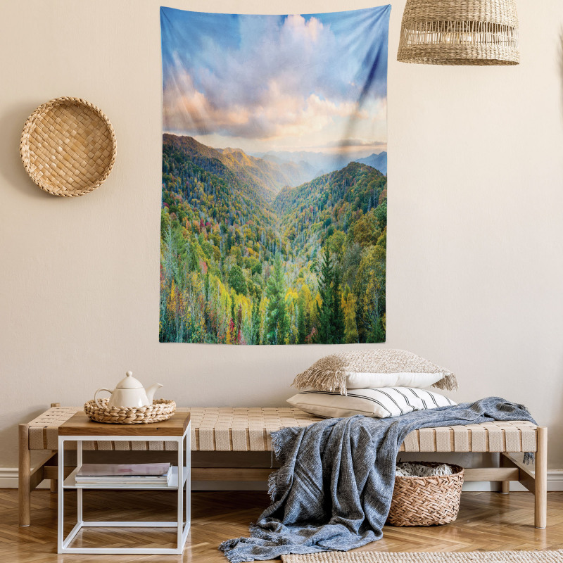 Autumn Outdoor Scene Tapestry