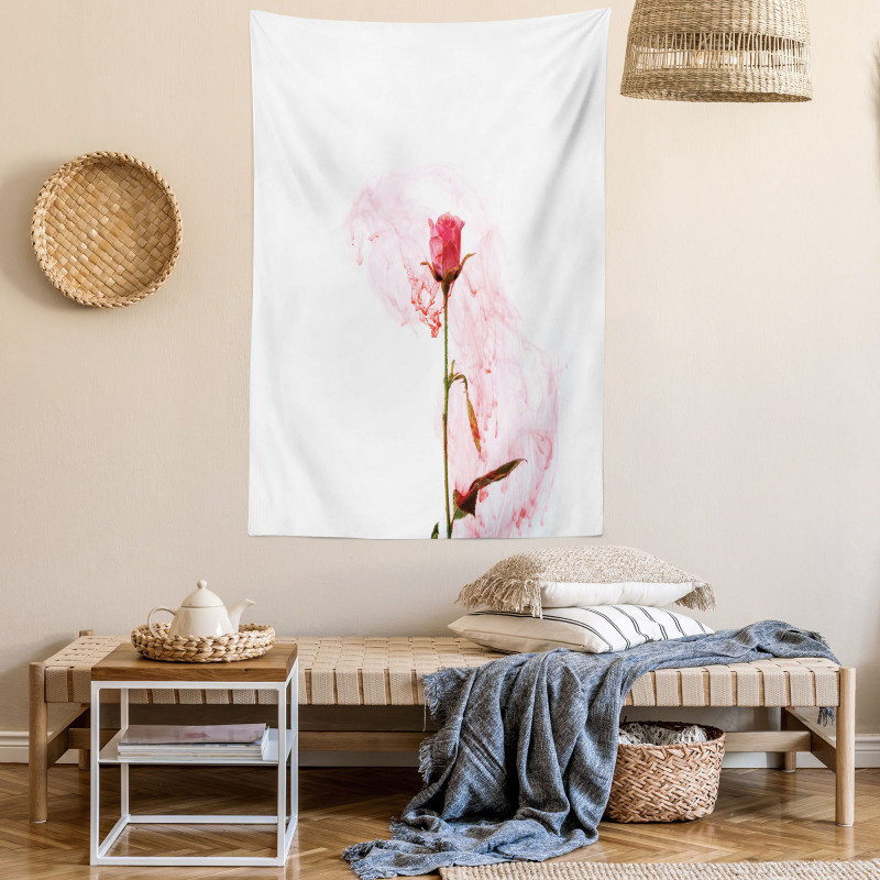 Romantic Love Rose Design Tapestry