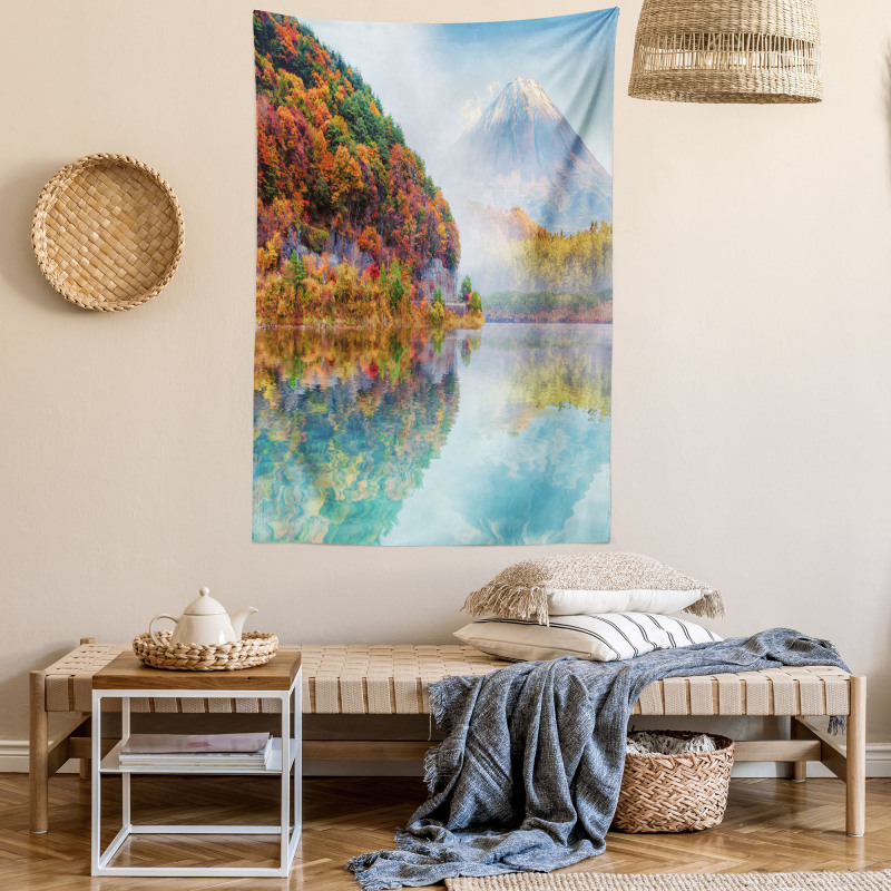 Foggy Climate in Autumn Time Tapestry