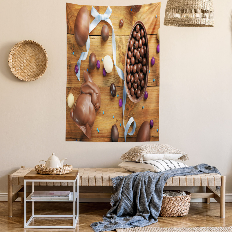 Chocolate Holiday Eggs Tapestry