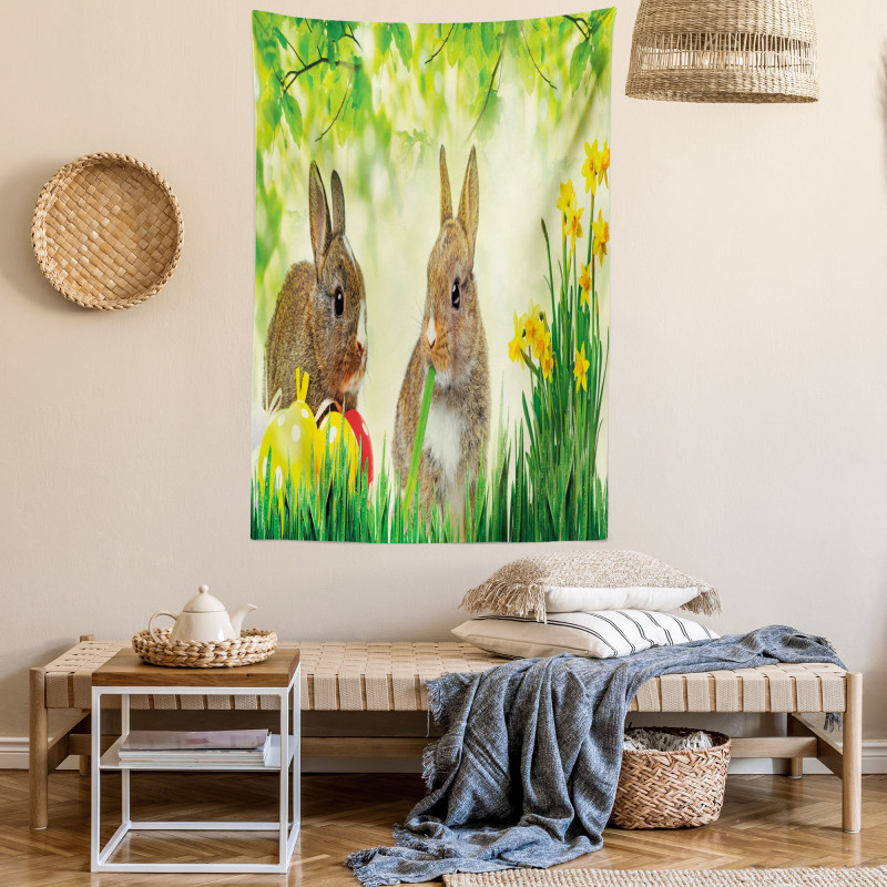 Easter Rabbits Tapestry