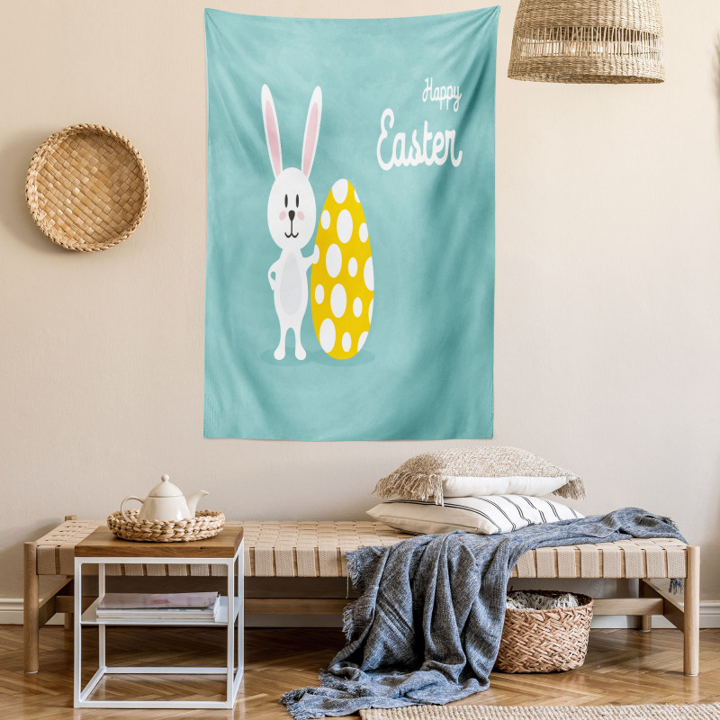 Rabbit Cartoon Tapestry