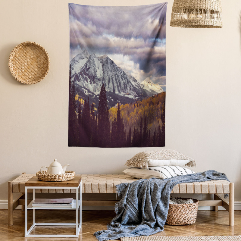 Autumn Season Mountains Tapestry