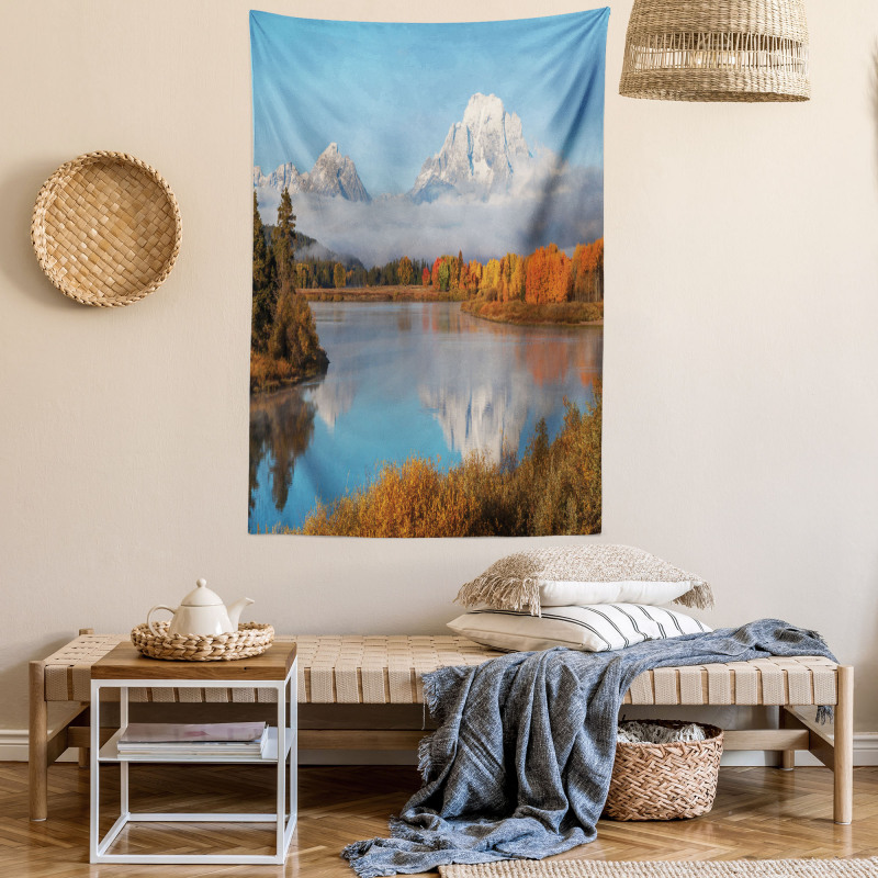 Grand Teton Oxbow Bend Tapestry