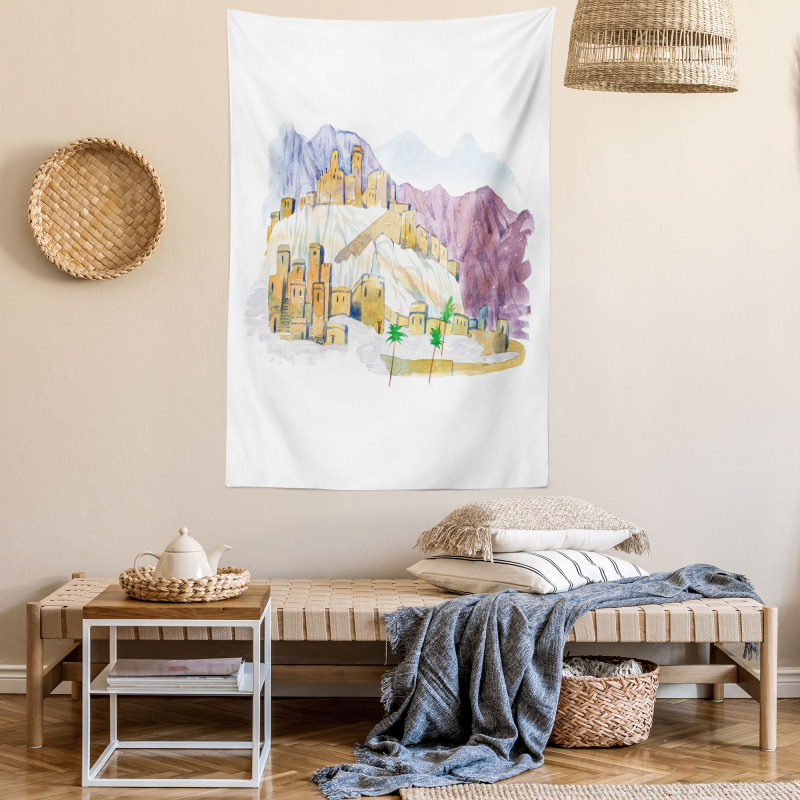 Desert City Art Tapestry