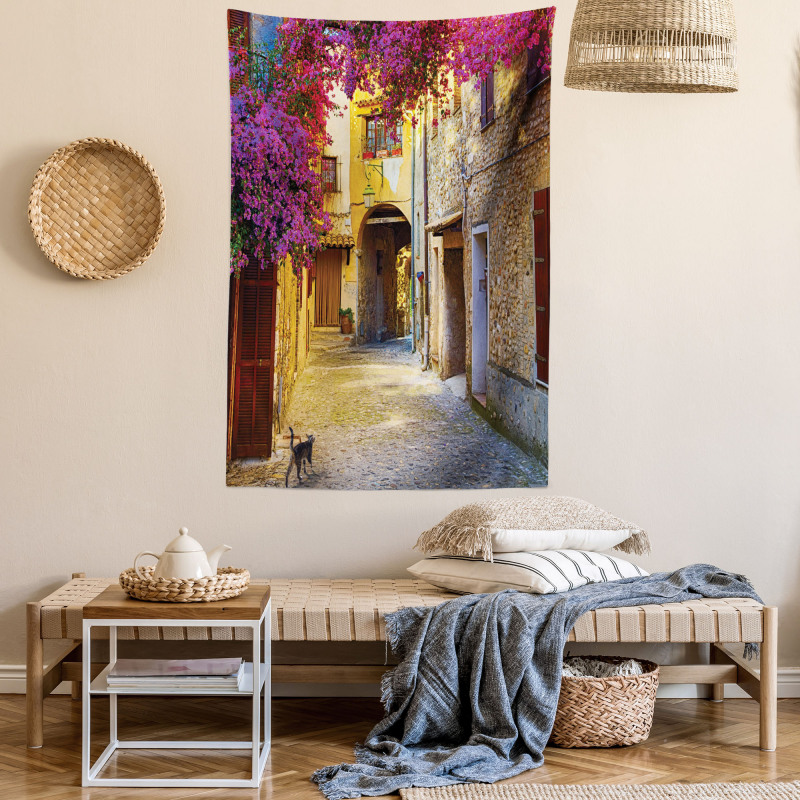 Historical Houses Alley Tapestry