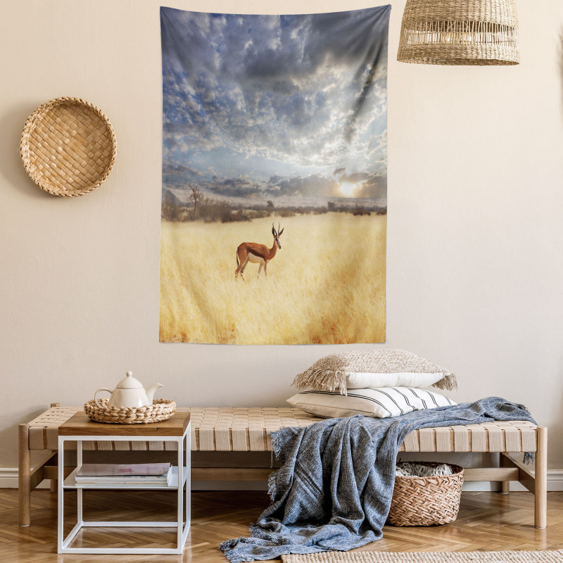 Antelope in Tranquil Nature Tapestry