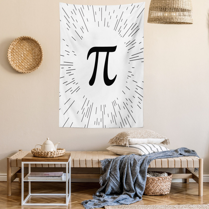 Monochromatic Simple Number Sign Tapestry