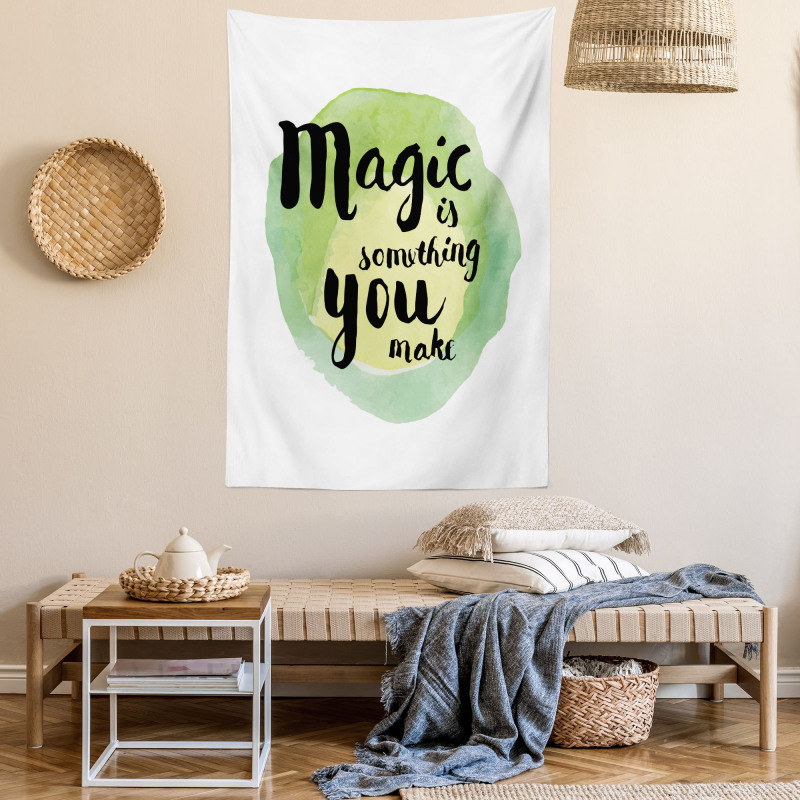 Watercolor Inspirational Art Tapestry