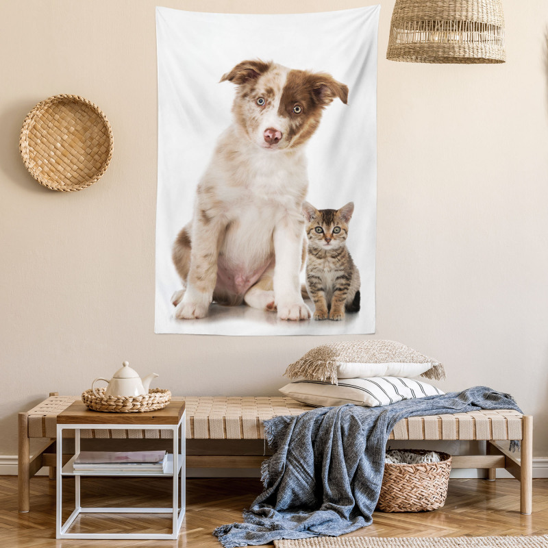 Border Collie Puppy Tapestry