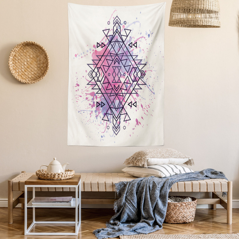 Motif Grunge Splashes Tapestry