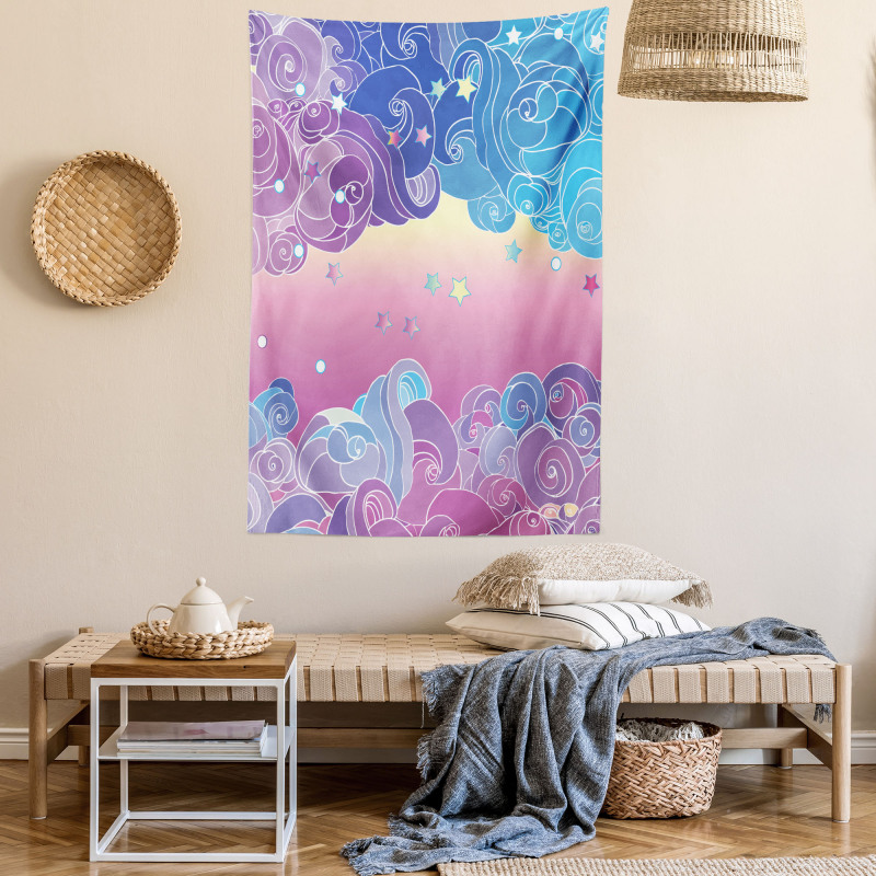 Clouds and Stars Tapestry