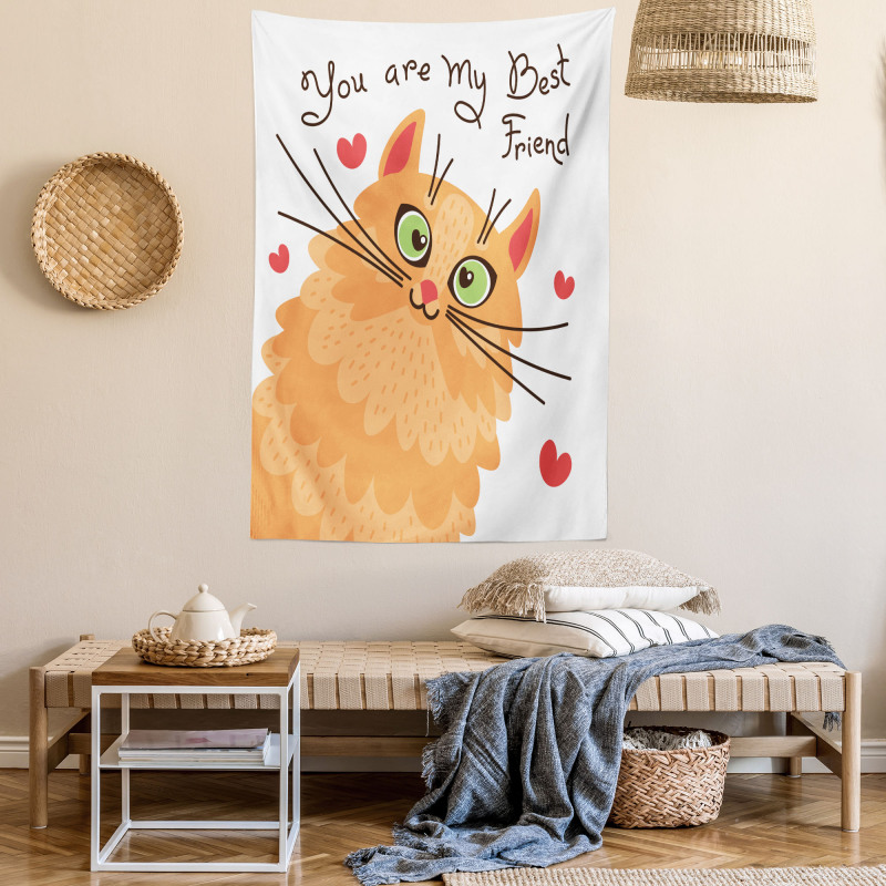 Kitten Motivation Tapestry