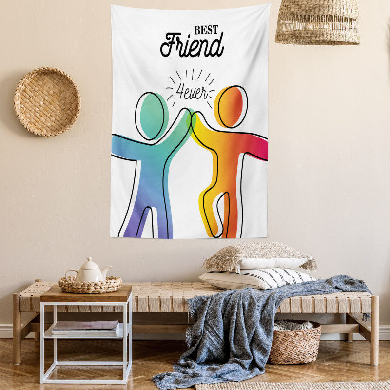 High 5 Buddies Art Tapestry