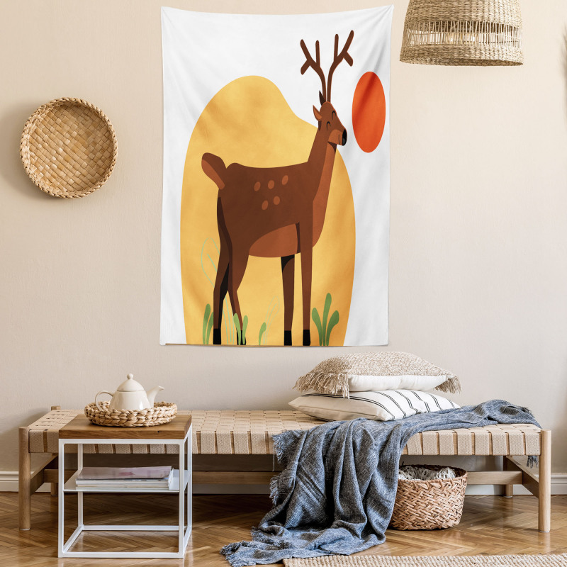 Smiling Antler Meadow Tapestry