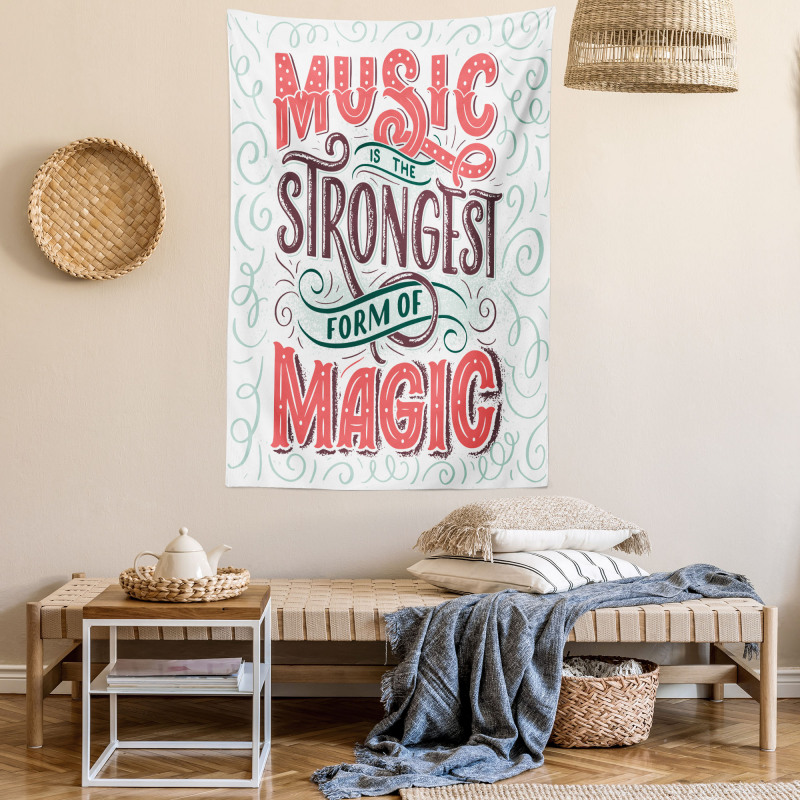 Retro Calligraphy Tapestry