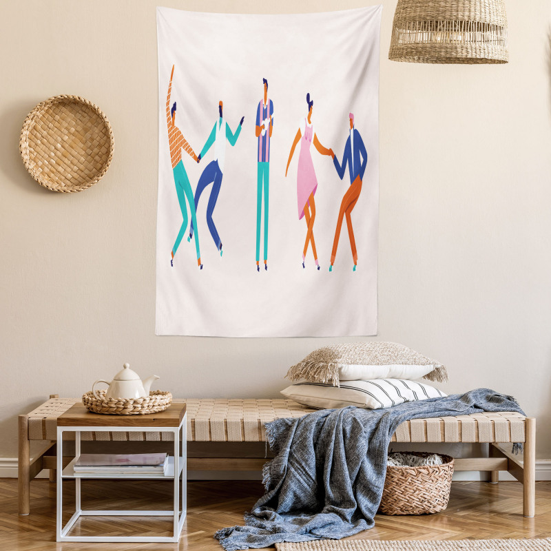 Dancing Men and Women Tapestry