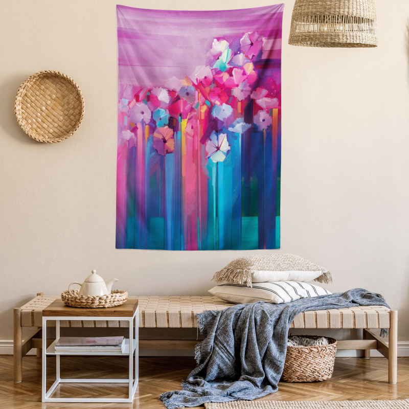 Vibrant Flower Tapestry