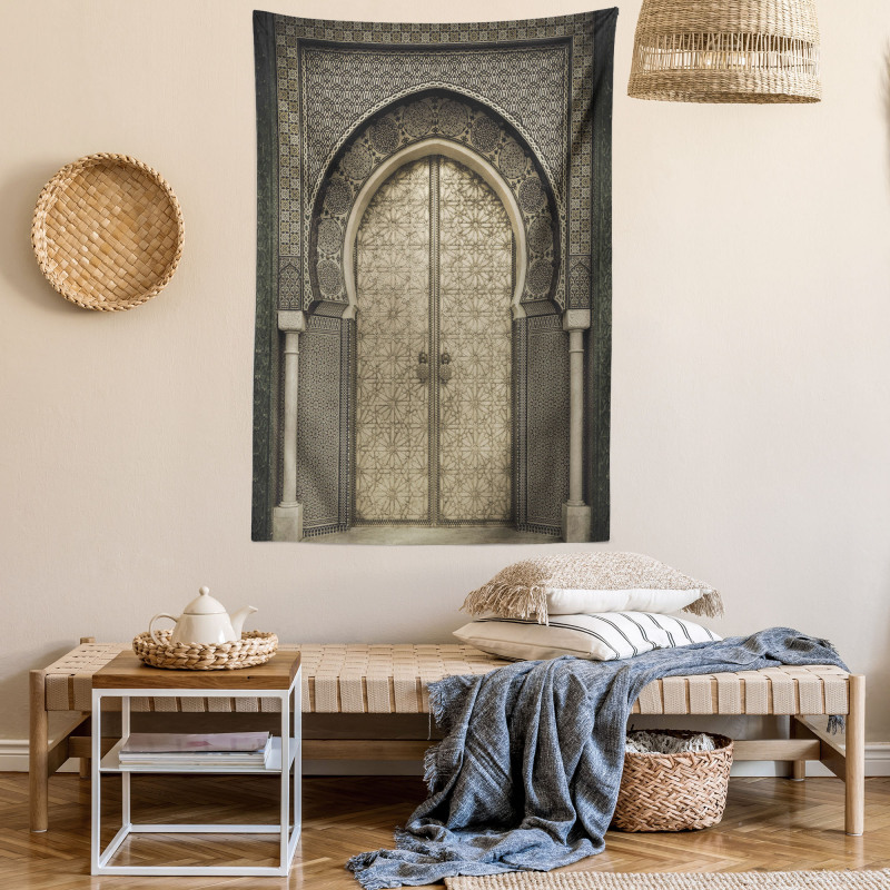 Aged Gate Geometric Tapestry