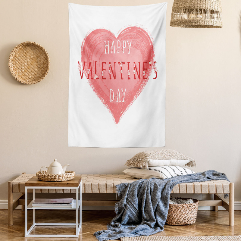 Floral Love Words Tapestry