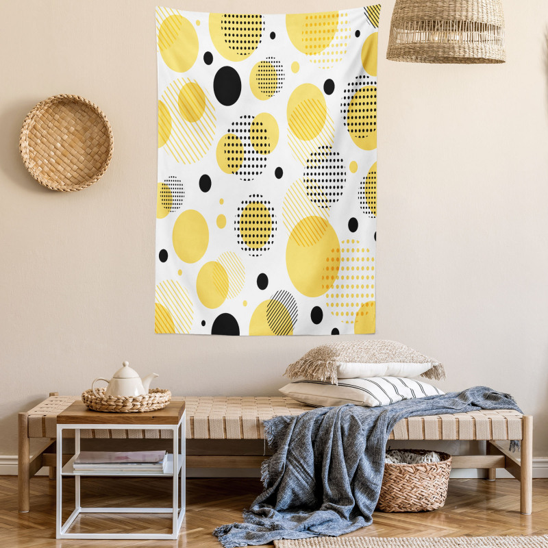 Streaks Spots Art Tapestry