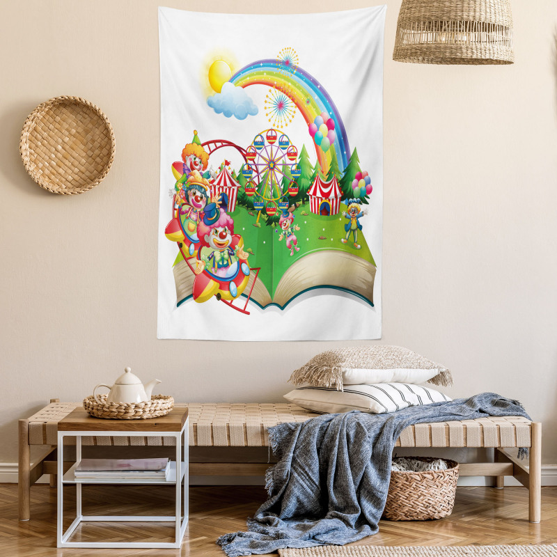 Rainbows and Clowns Tapestry